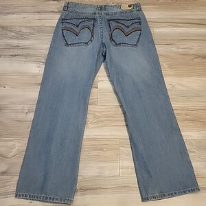 Vintage PACO Jeans Mens 36X31 Blue Baggy Y2K Loose Denim Hip‎ Hop Throwback